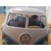 VW BUS SAMBA (Wiking 765 01 46) Scale 1:40 | White/Green Plastic 4006190765015 in damaged original Box
